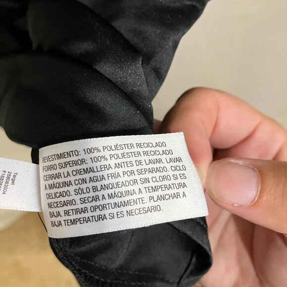 Future Collective Women's XS Black Holiday Sweetheart Bubble Satin Midi Dress - Picture 5 of 14